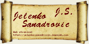 Jelenko Sanadrović vizit kartica